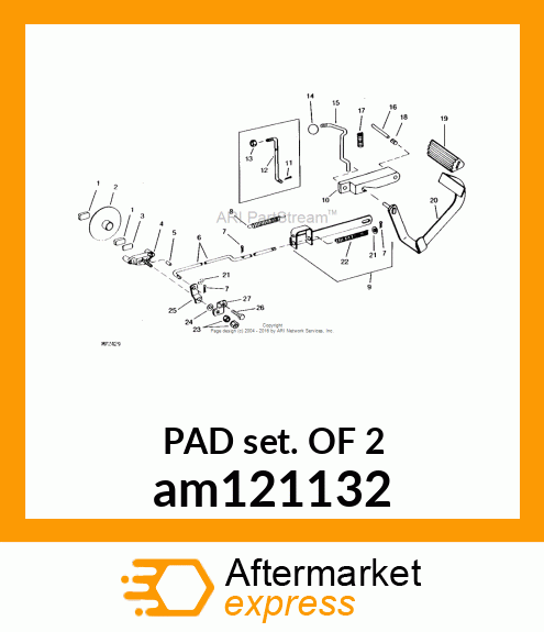 KIT, BRAKE PAD am121132