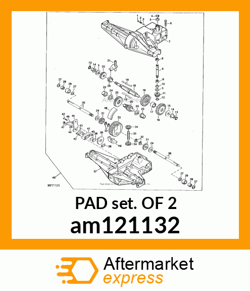 KIT, BRAKE PAD am121132