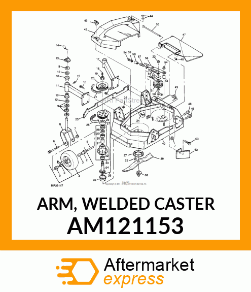 ARM, WELDED CASTER AM121153