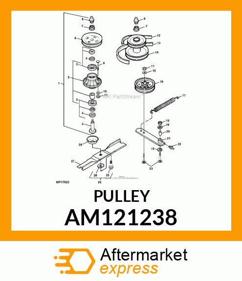 IDLER, RIVETED W/BEARING AM121238