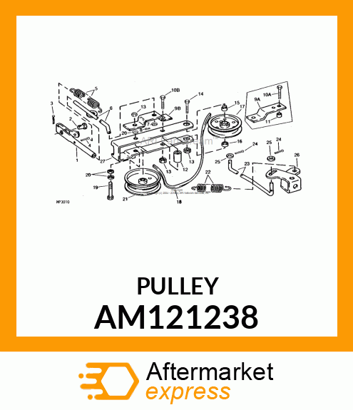 IDLER, RIVETED W/BEARING AM121238