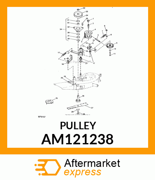 IDLER, RIVETED W/BEARING AM121238