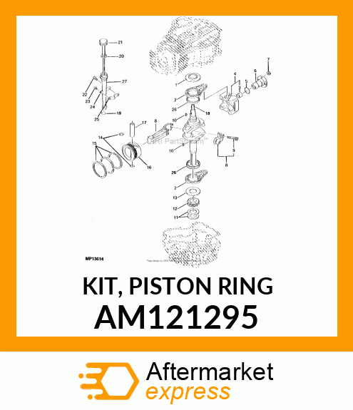 KIT, PISTON RING AM121295