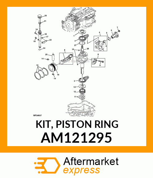 KIT, PISTON RING AM121295