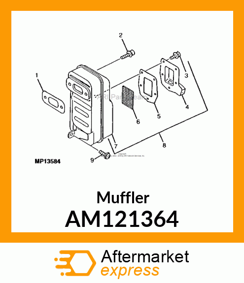 Muffler AM121364