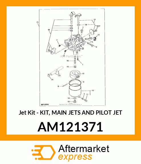 Jet Kit - KIT, MAIN JETS AND PILOT JET AM121371