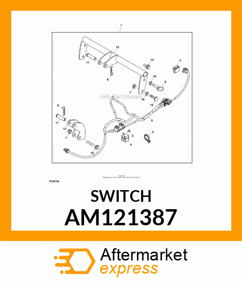 SWITCH, ROCKER (LIFT/LOWER) AM121387