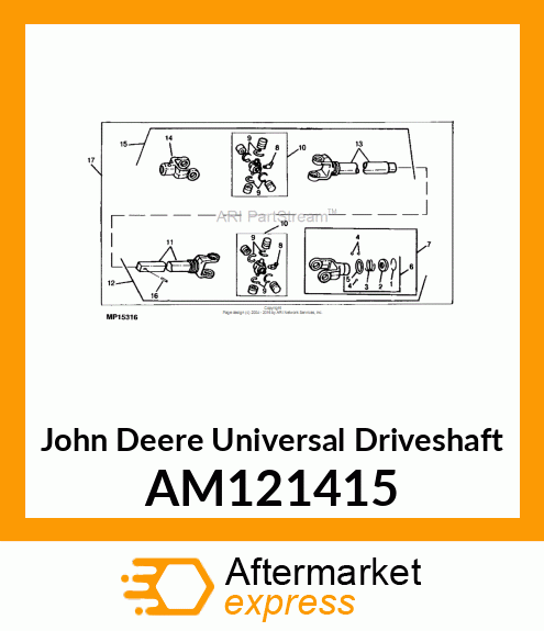 JOINT, UNIVERSAL TELESCOPING AM121415