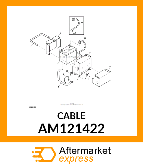 CABLE, NEGATIVE BATTERY AM121422