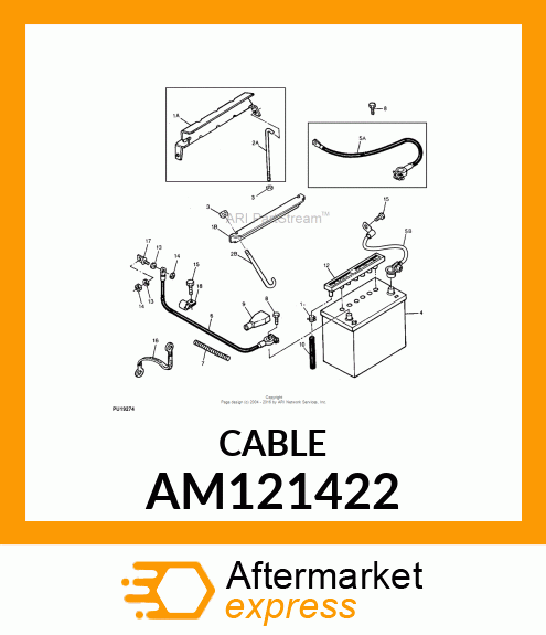 CABLE, NEGATIVE BATTERY AM121422