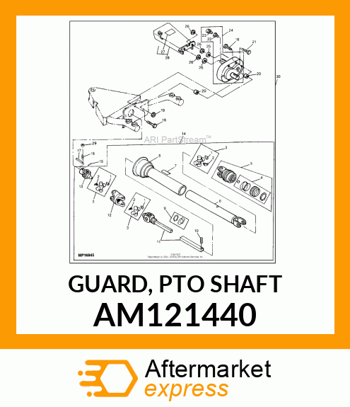 GUARD, PTO SHAFT AM121440