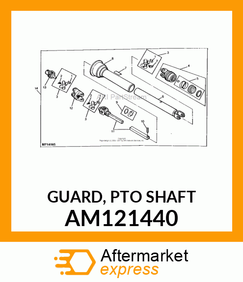 GUARD, PTO SHAFT AM121440