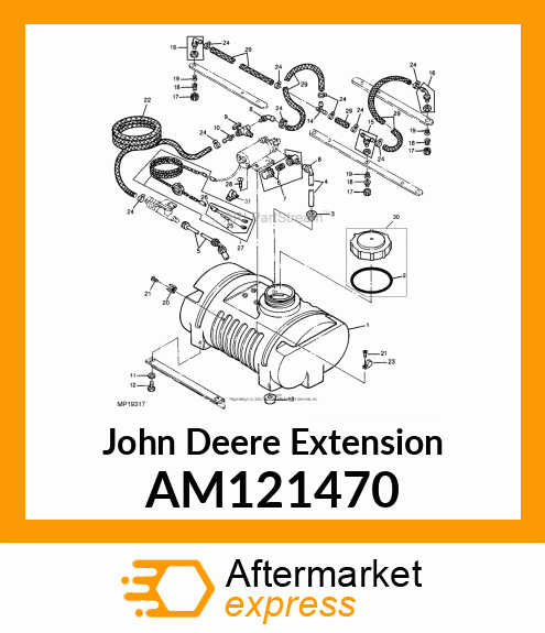 EXTENSION, SPRAYER HANDGUN AM121470