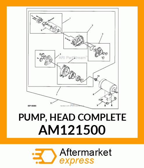 PUMP, HEAD COMPLETE AM121500
