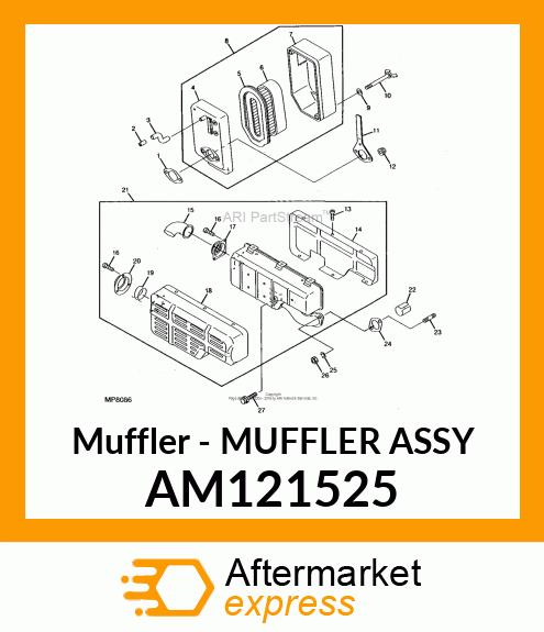 Muffler AM121525