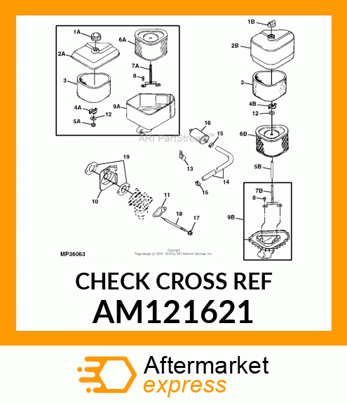 KNOB, BASE, AIR CLEANER AM121621