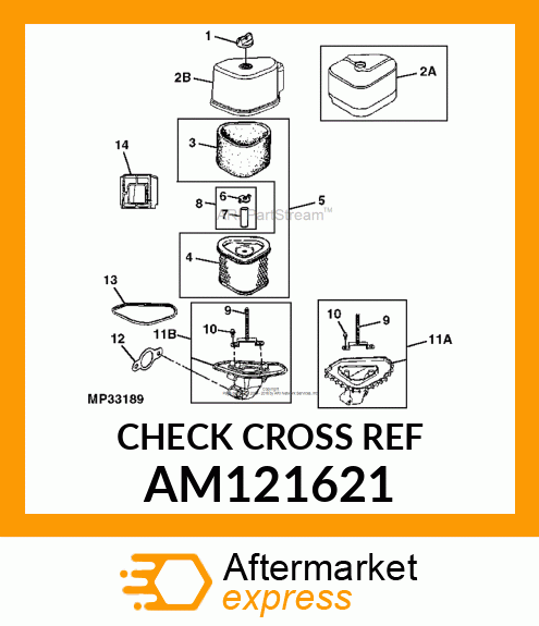 KNOB, BASE, AIR CLEANER AM121621