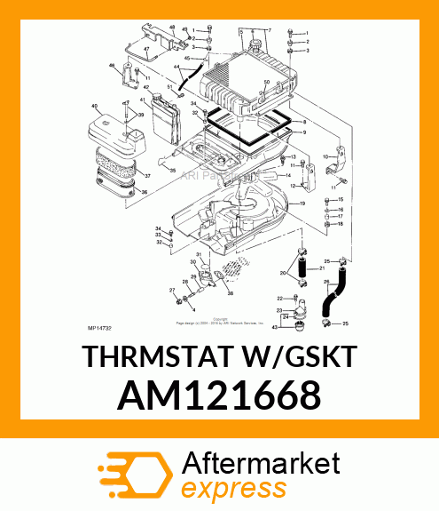 Kit - KIT, THERMOSTAT & GASKET AM121668