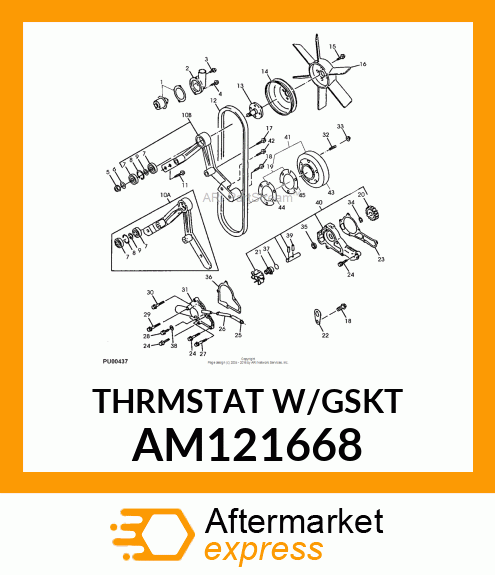 Kit - KIT, THERMOSTAT & GASKET AM121668