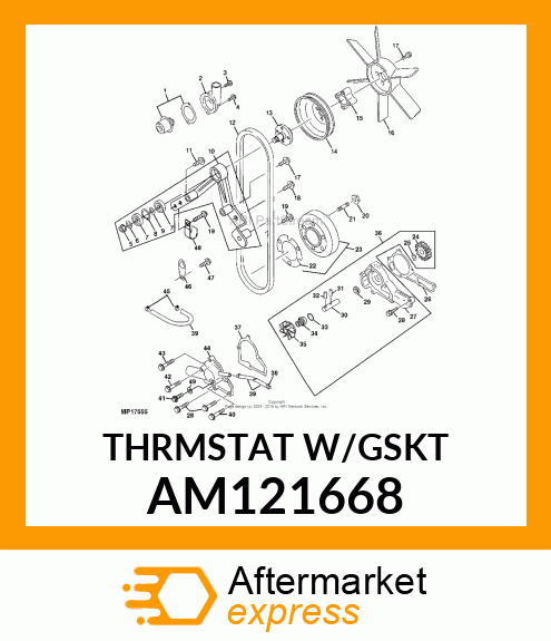 Kit - KIT, THERMOSTAT & GASKET AM121668