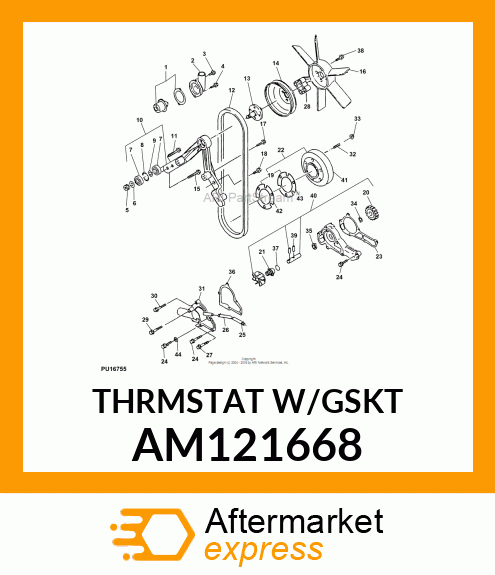 Kit - KIT, THERMOSTAT & GASKET AM121668