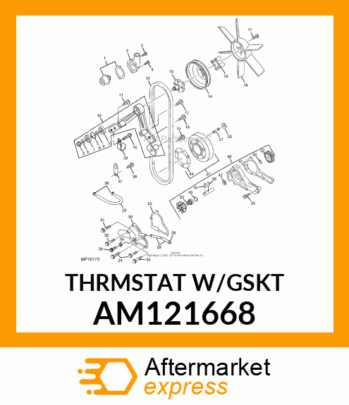 Kit - KIT, THERMOSTAT & GASKET AM121668