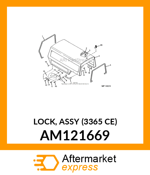 LOCK, ASSY (3365 CE) AM121669