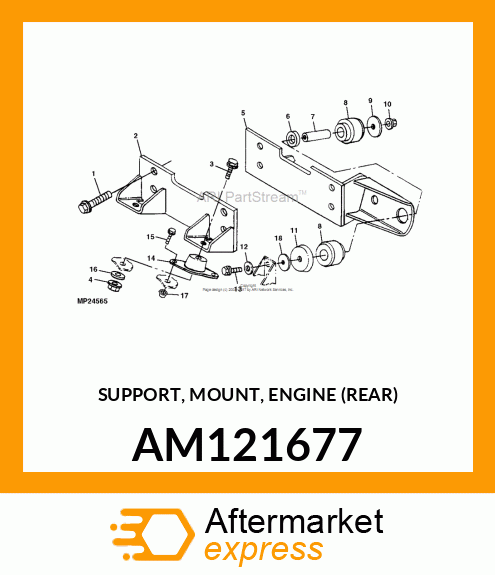 SUPPORT, MOUNT, ENGINE (REAR) AM121677