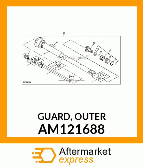 GUARD, OUTER AM121688