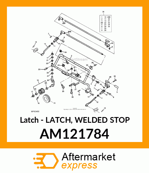 Latch AM121784