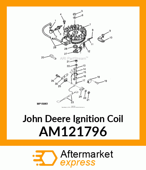 COIL, IGNITION AND IGNITER AM121796
