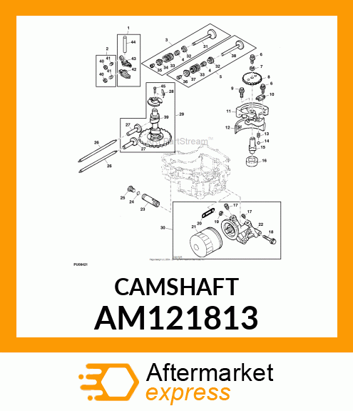 Camshaft - CAMSHAFT, COMPLETE AM121813