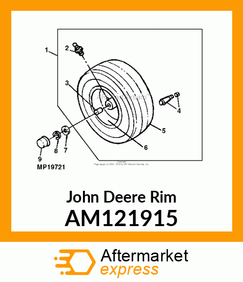 RIM, WELDED 6" AM121915