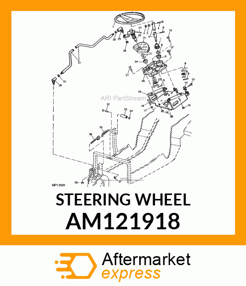 WHEEL, STEERING ASSEMBLY # AM121918