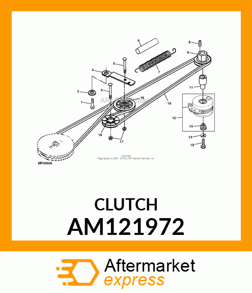 CLUTCH, ELECTRIC PTO EVX 80 FT AM121972