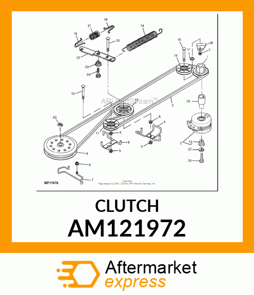 CLUTCH, ELECTRIC PTO EVX 80 FT AM121972