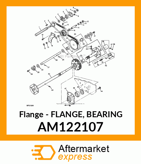 Flange - FLANGE, BEARING AM122107