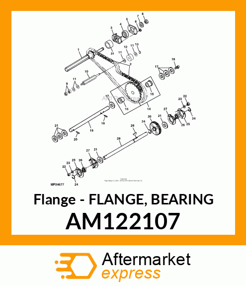 Flange - FLANGE, BEARING AM122107