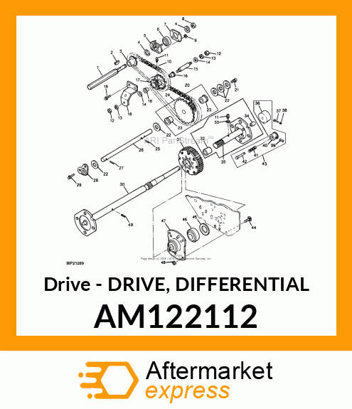 Drive - DRIVE, DIFFERENTIAL AM122112