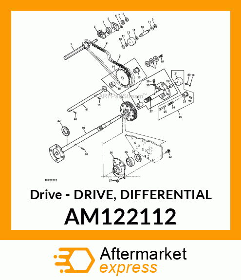 Drive - DRIVE, DIFFERENTIAL AM122112