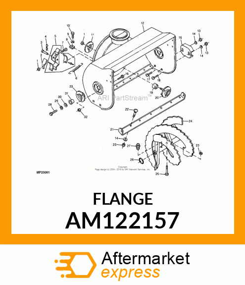 FLANGE, BEARING AM122157