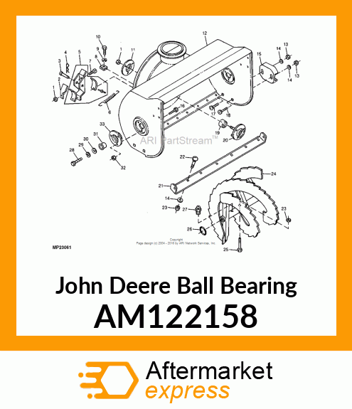 BEARING, BALL (1.75ODX.75IDX.5TK) AM122158