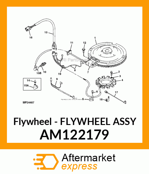 Flywheel - FLYWHEEL ASSY AM122179