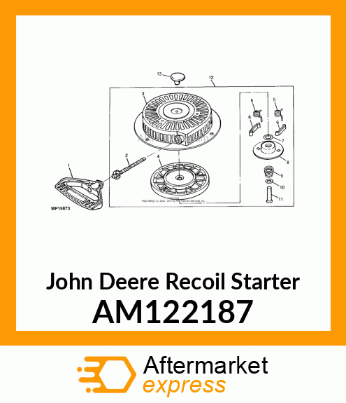 STARTER, RECOIL AM122187