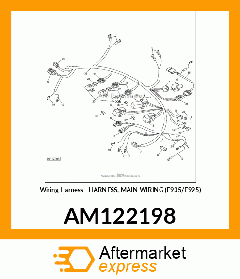 Wiring Harness - HARNESS, MAIN WIRING (F935/F925) AM122198