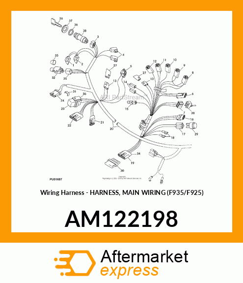 Wiring Harness - HARNESS, MAIN WIRING (F935/F925) AM122198