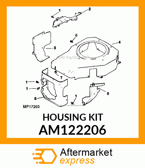 Kit Blower Housing Plastic AM122206