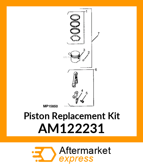 Piston Replacement Kit AM122231