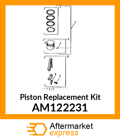 Piston Replacement Kit AM122231