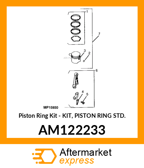 Piston Ring Kit AM122233